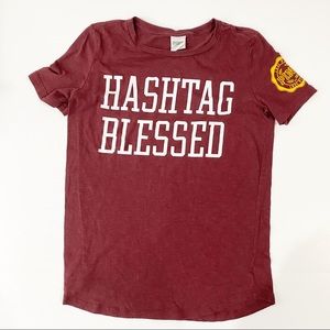 Victoria Secret Pink Hashtag Blessed Top Size S